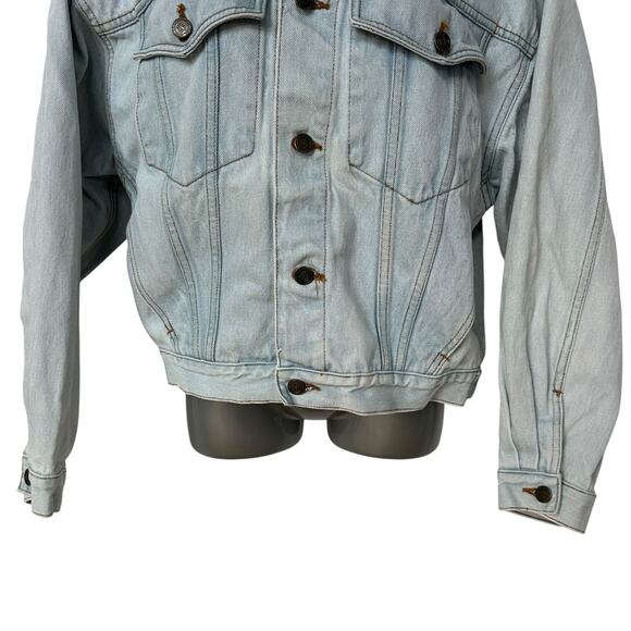 Vintage The Limited Jean Jacket International Embroidered Trucker Women's Large - Picture 6 of 11